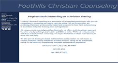 Desktop Screenshot of foothillschristiancounseling.org