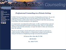 Tablet Screenshot of foothillschristiancounseling.org